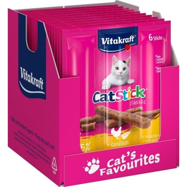 Vitakraft cat-stick mini gevogelte met lever | tuckercare